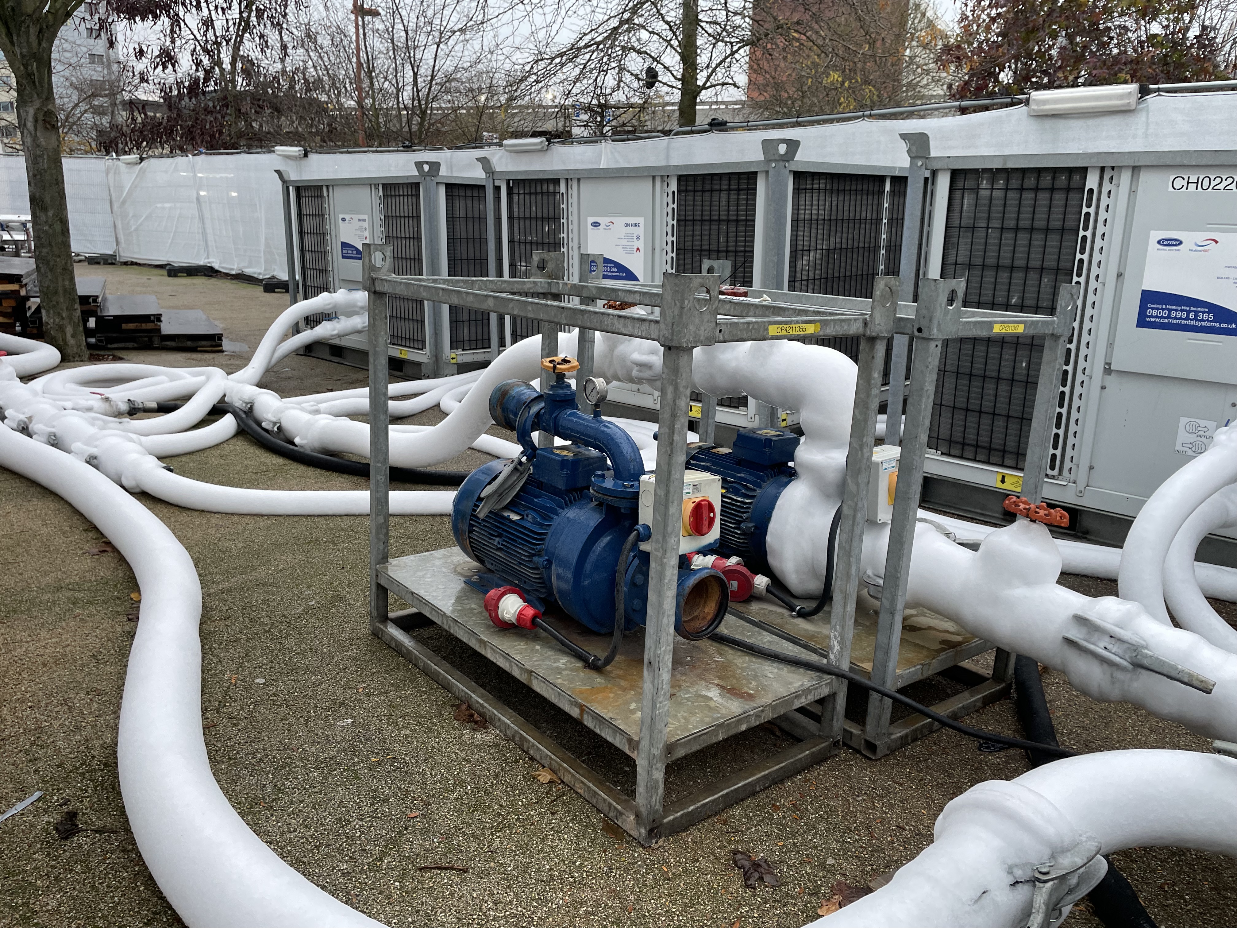 Ice rink pipework