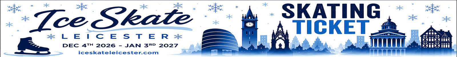 Ice Skate Leicester skating tickets, 4 December 2026 to 3 January 2027